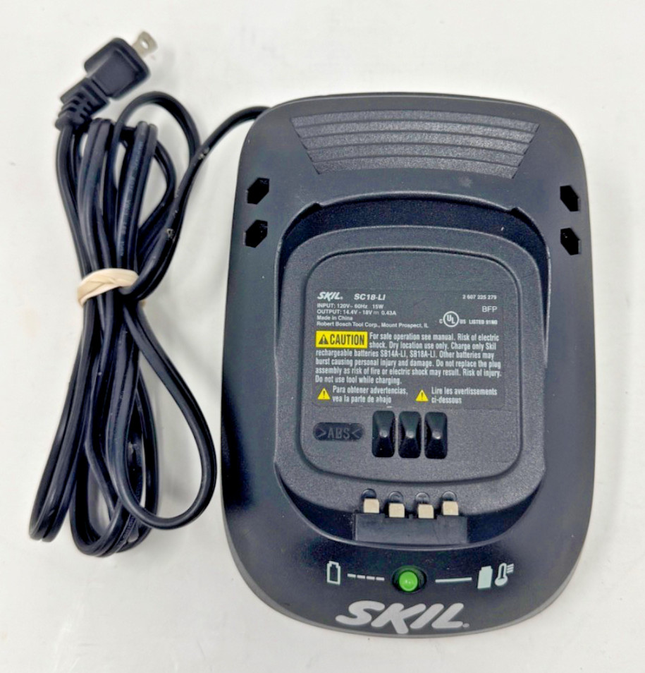 Skil SC18-LI 14.4V-18V Li-ion Battery Charger – Tested *FREE SHIPPING*
