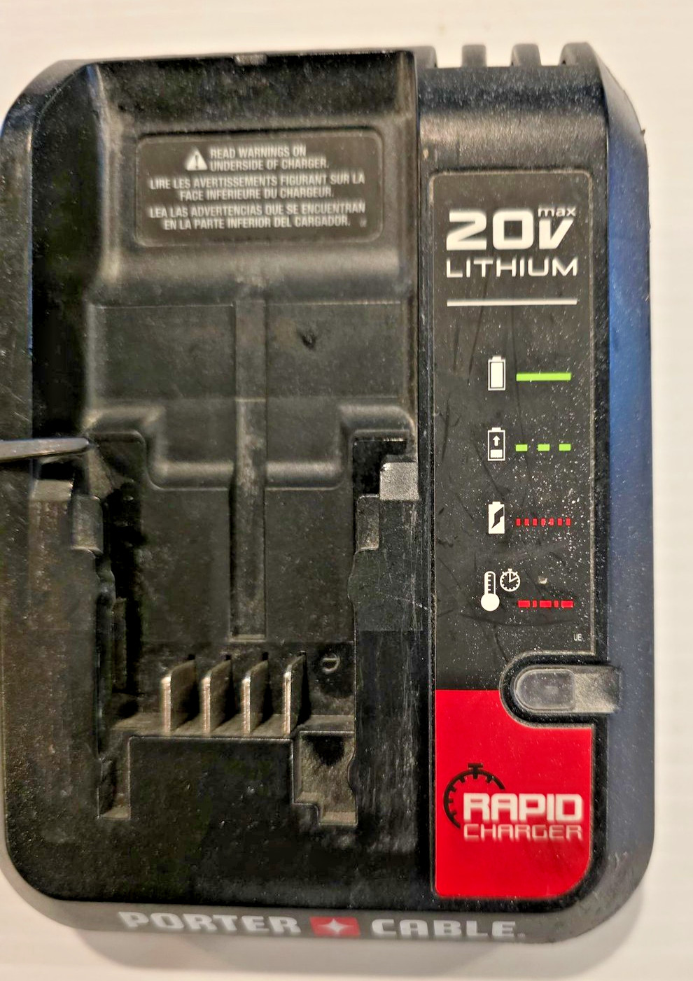 Porter Cable 20V Lithium Rapid Charger Corded Battery Charger Power Tool AC