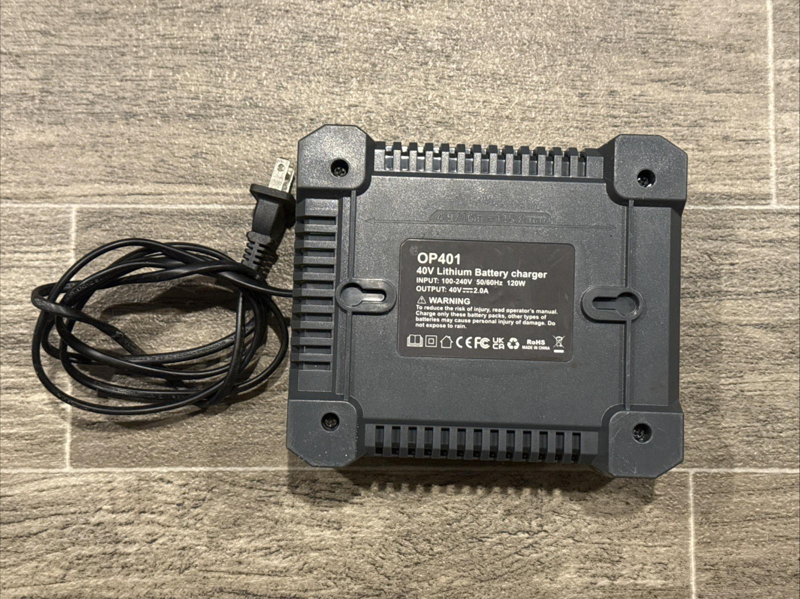 Ryobi OP408VNM 40V Lithium-Ion battery charger