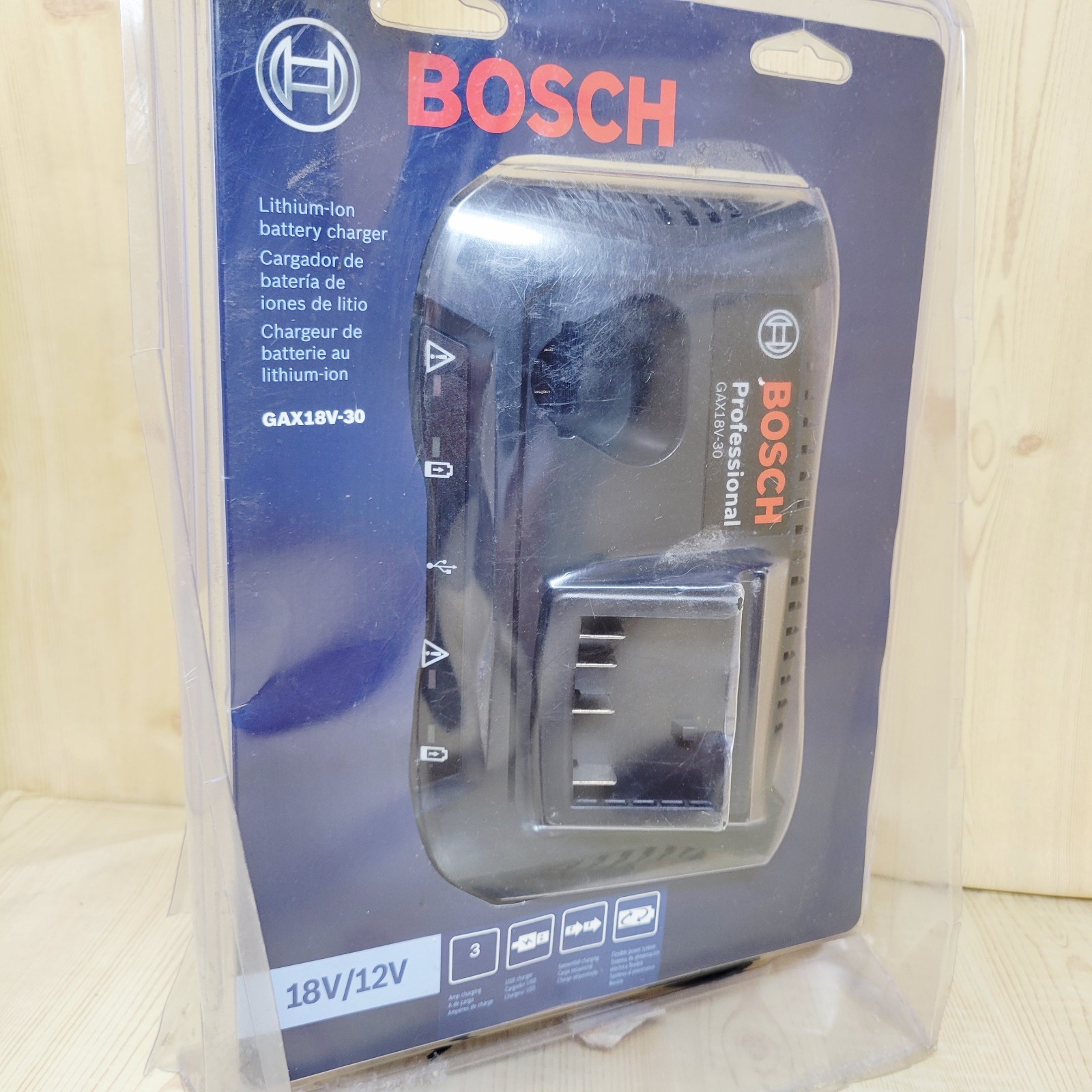 Bosch Gax18v-30 Lithium Ion Battery Charger 12v Max 18v NEW SEALED!
