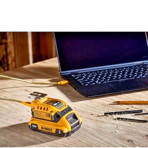 DEWALT DCB094K 20V USB-C Battery Charging Kit Adapter AC Wall Charger USB Cable