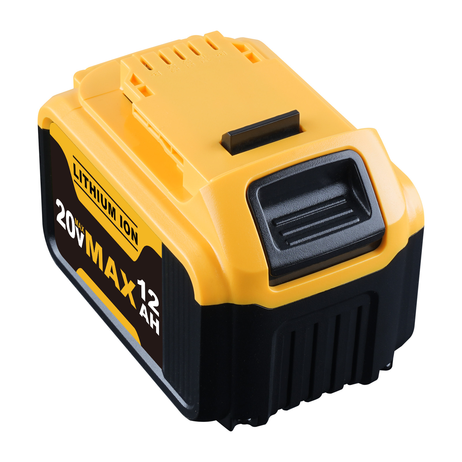2PCS 20V DCB201 For Dewalt 20 Volt Max Lithium Battery DCB203 DCB207 DCB205 12AH