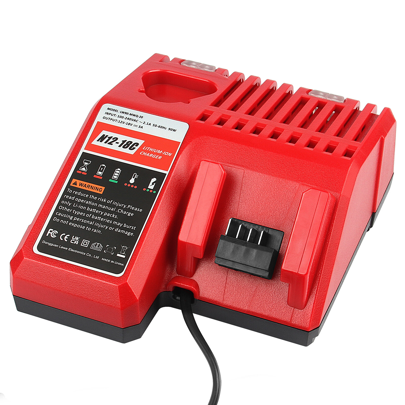 For Milwaukee 12V/18V M-12-18C 48-11-1828 Lithium-ion Battery Charger Power Tool