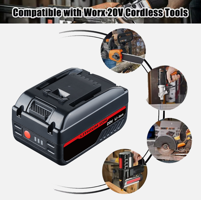 2PACK For Worx WA3578 Power Share Battery 20V 7.0Ah WA3520 WA3525 WA3575 Li-Ion