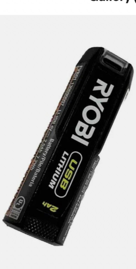 Ryobi USB Lithium 3 Port Charger – FVCH01 with 3—FVB02: 2ah Batteries – * Open *