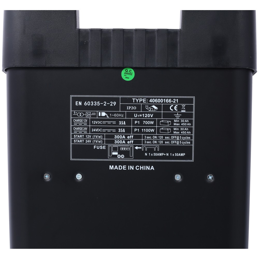 12V 24V Battery Charger Maintainer Jump Starter w/ Steel Case, Heavy-Duty 300A
