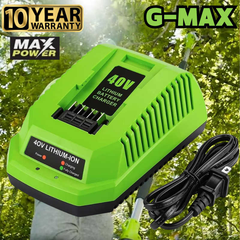 40V Charger For Greenworks G-MAX Lithium Battery 29472 29462 29252 20202