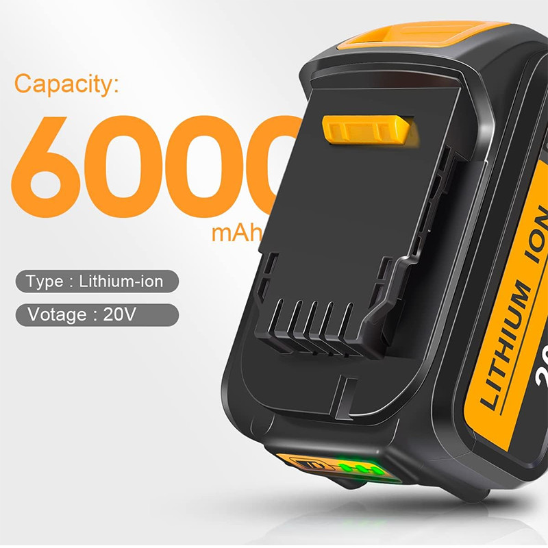 2PACK Battery pack for DeWalt 20V 20 Volt 6.0AH MAX XR DCB206-2 DCB205-2