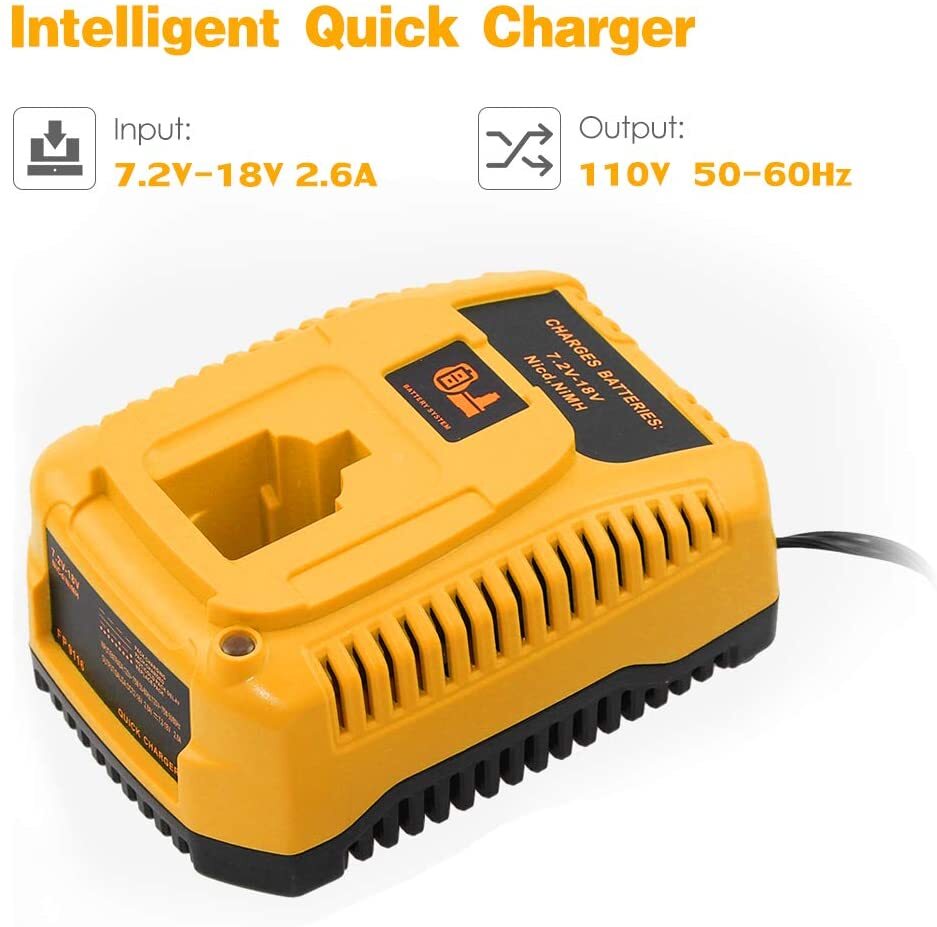 2PACK 12Volt For Dewalt DC9071 12V Battery /Charger DW9072 DC9740 Replacement