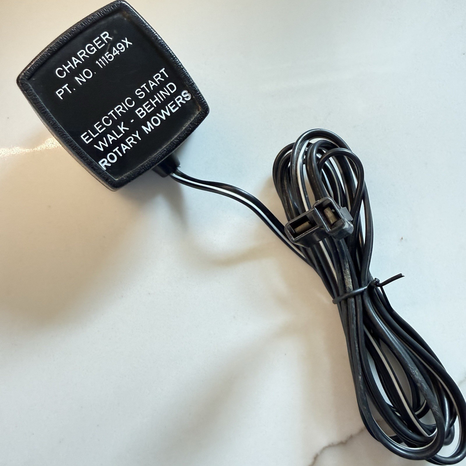 AC Adapter Electric Start Walk Behind Rotary Mower Charger PN No 111549X