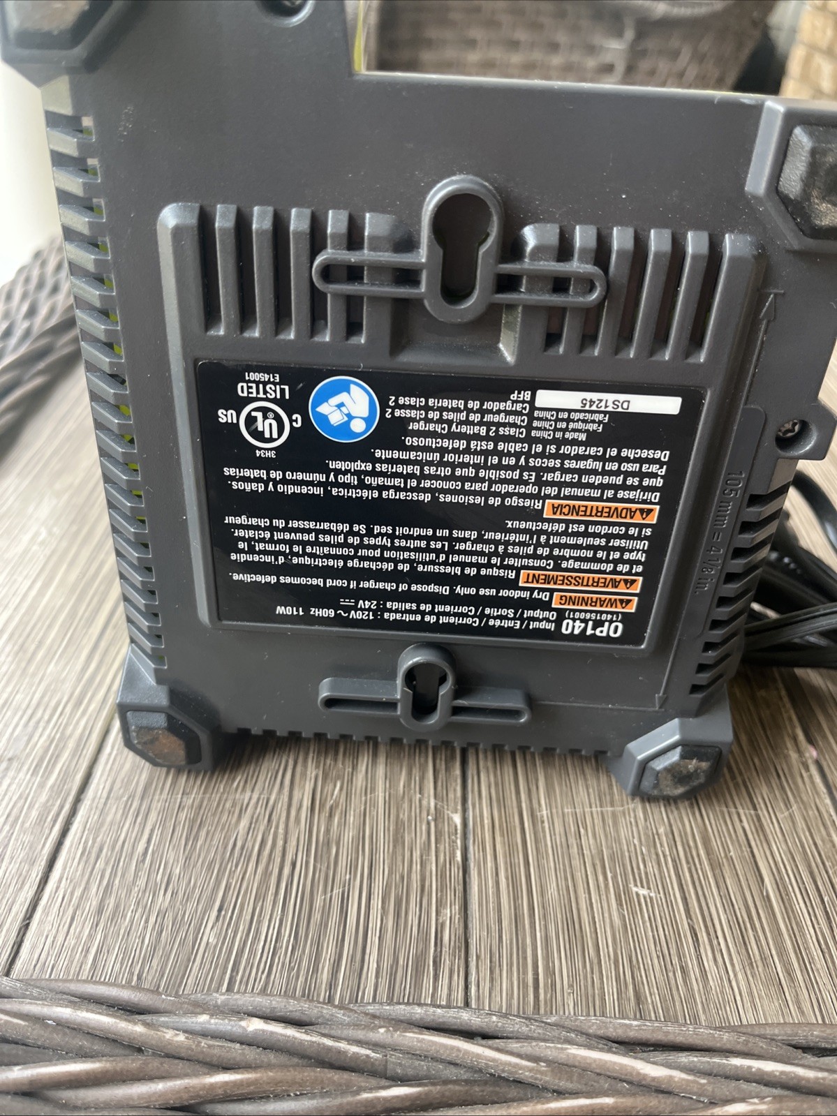 Ryobi Power Tools OP140 Lithium 24 Volt 24V Battery Charger Tested Working