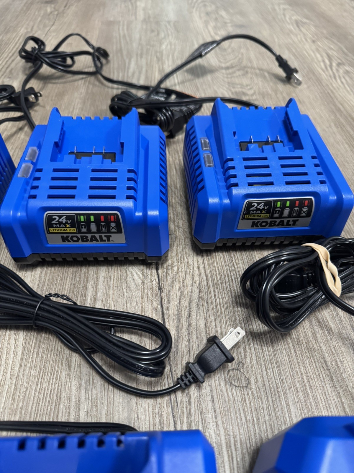 Kobalt 24V Max Power Tool Lithium Battery Charger Lot 8 Chargers No Batteries