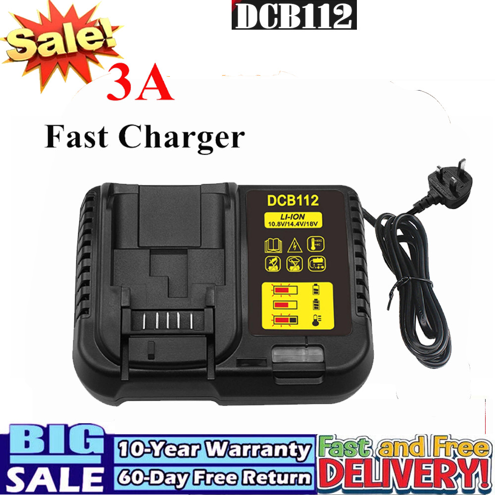 New for DEWALT DCB112 18-20V Lithium-Ion Battery Charger DCB204 DCB200 DCB205