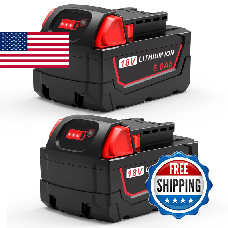 Cukect Replace For Milwaukee Mk-18 Battery 6.0Ah 18V For All Milwa Mk-18