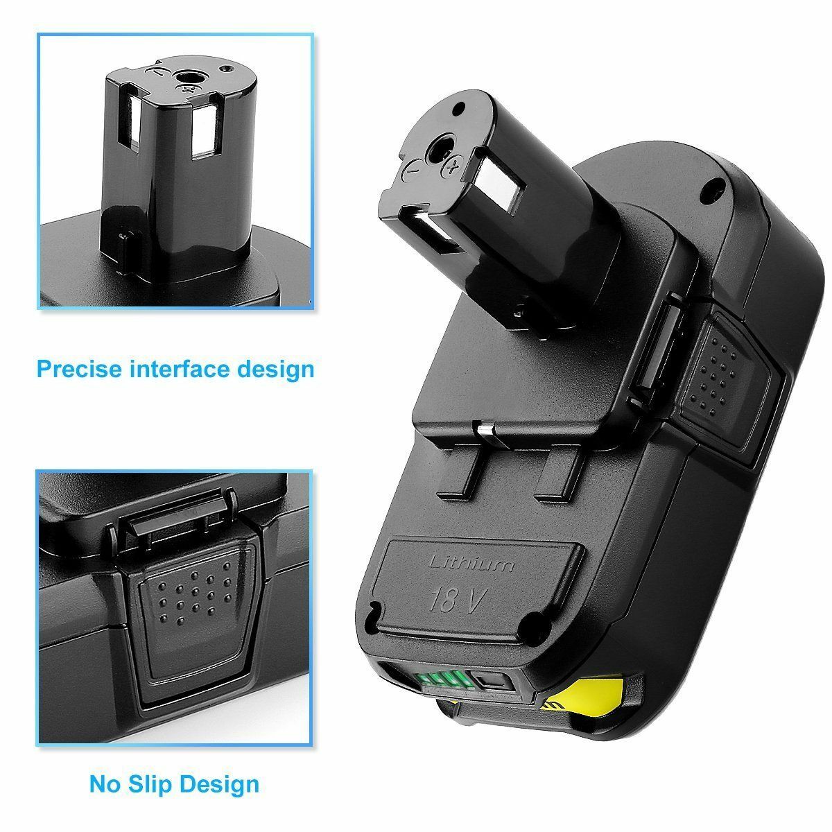 For RYOBI P108 18V One Plus High Capacity Battery Lithium-Ion Battery p105 p102