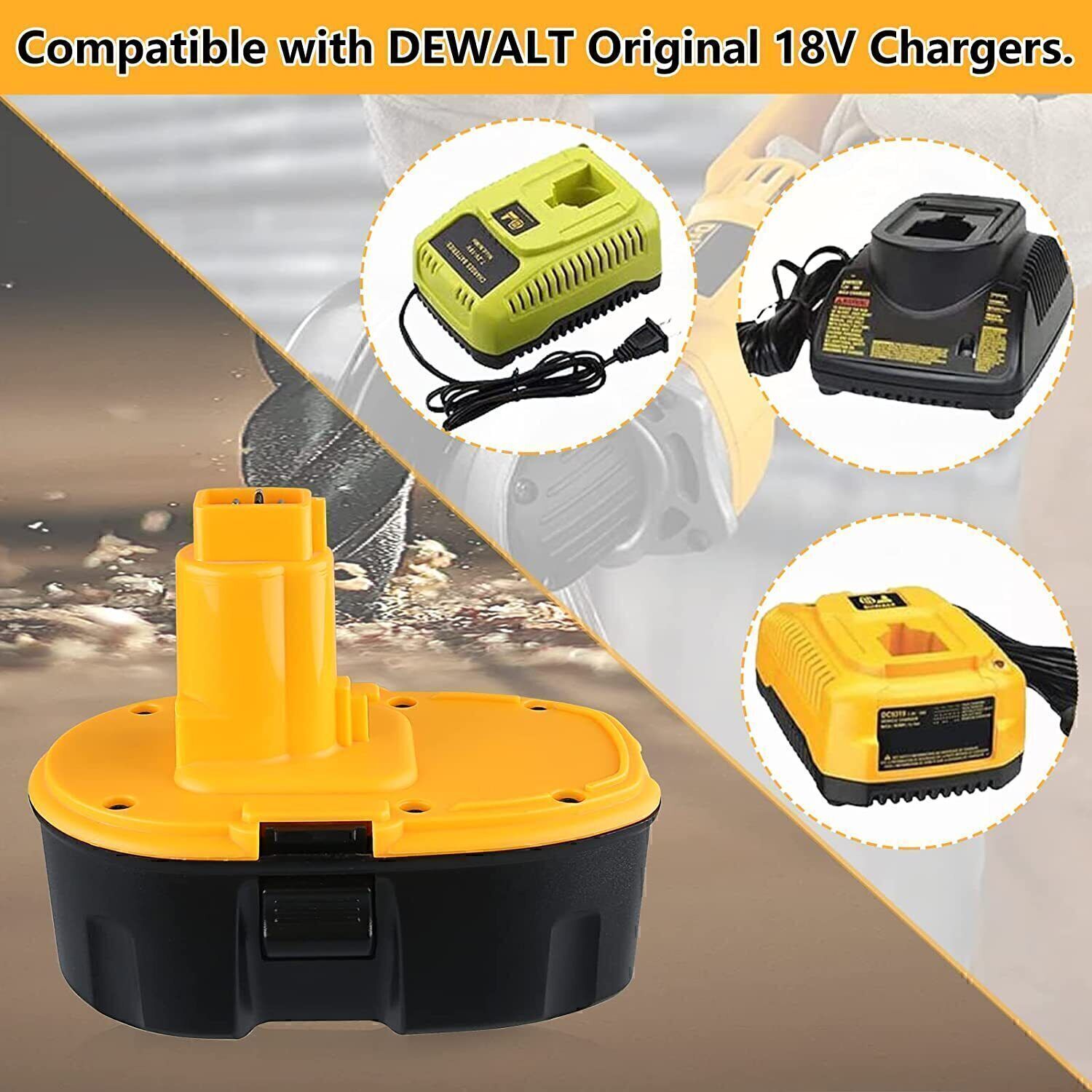 2-Pack DC9096 DW9095 DW9096 DW9099 18 Volt Battery for DeWALT NEW replacement