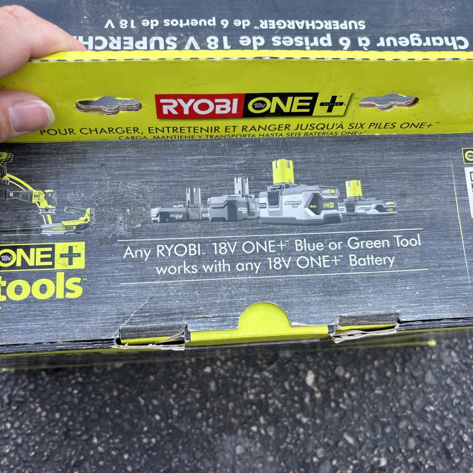Ryobi P135 – One+ 18V Ni-Cad, Lithium Ion Battery, 6 Port Supercharger