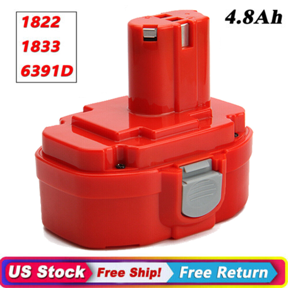 4.8Ah For Makita 1822 1834 1823 1833 1835 18V PA18 Battery 8391D 6347D 5036D