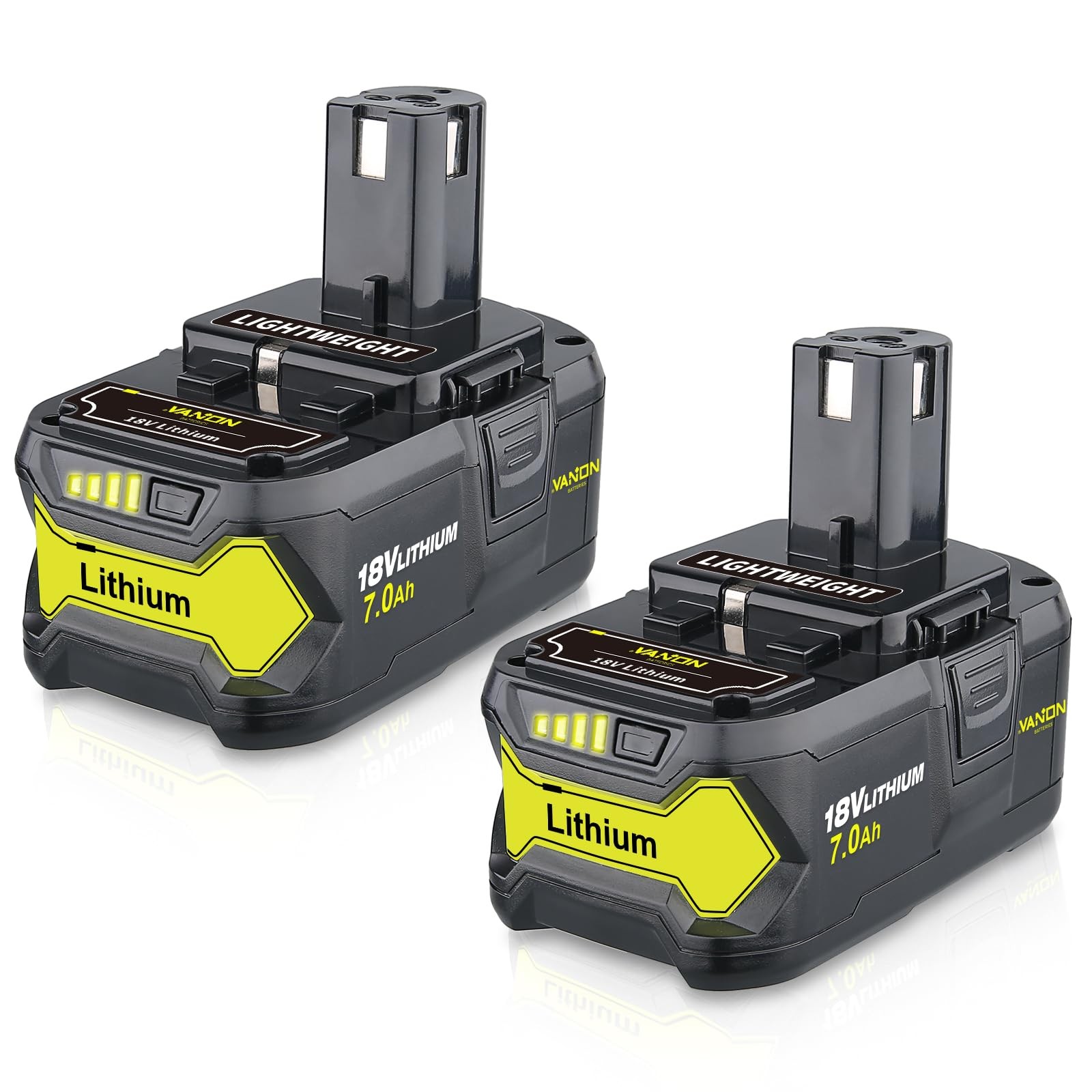 Vanon 7.0Ah Replacement For Ryobi 18V Battery Compatible Ryobi 18V Lithium