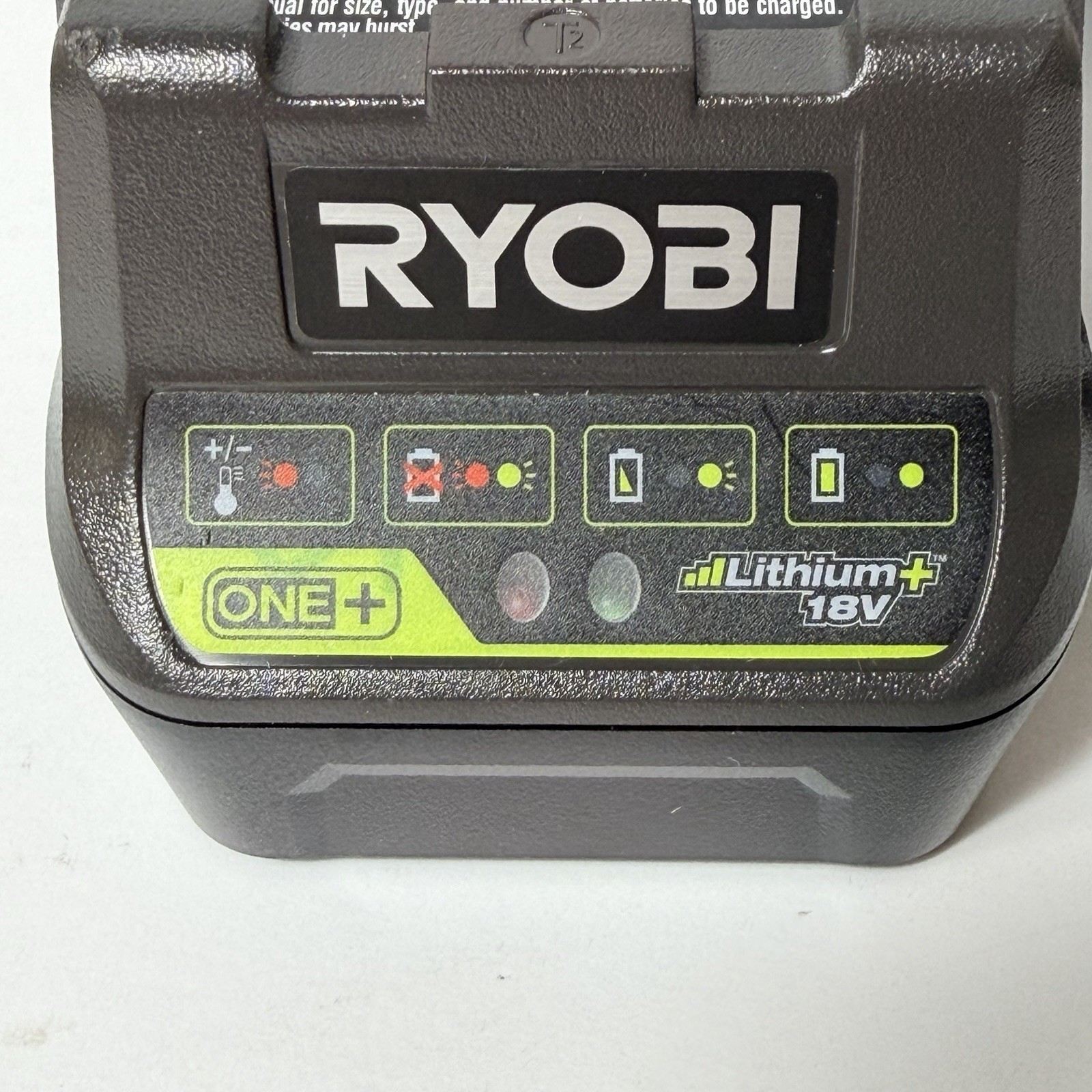 Ryobi P118B ONE+ 18V Lithium Ion Battery Charger 140350006 Gray Black