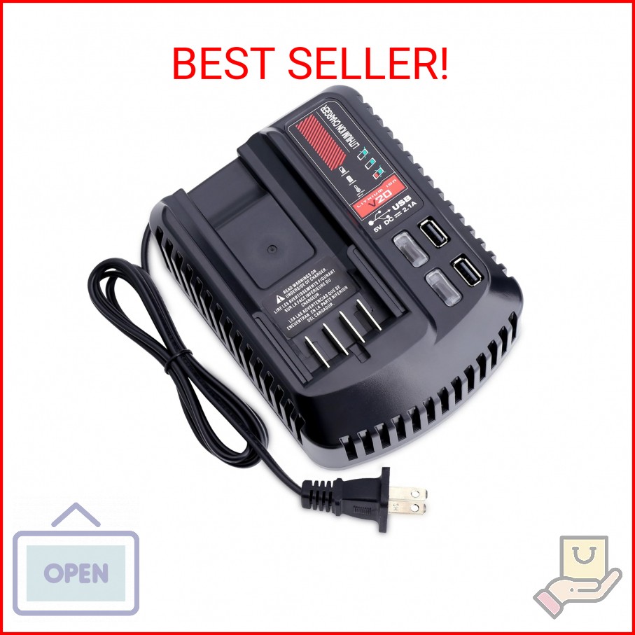V20 Battery Fast Charger CMCB104 Replacement for Craftsman V20 20V max Lithium B