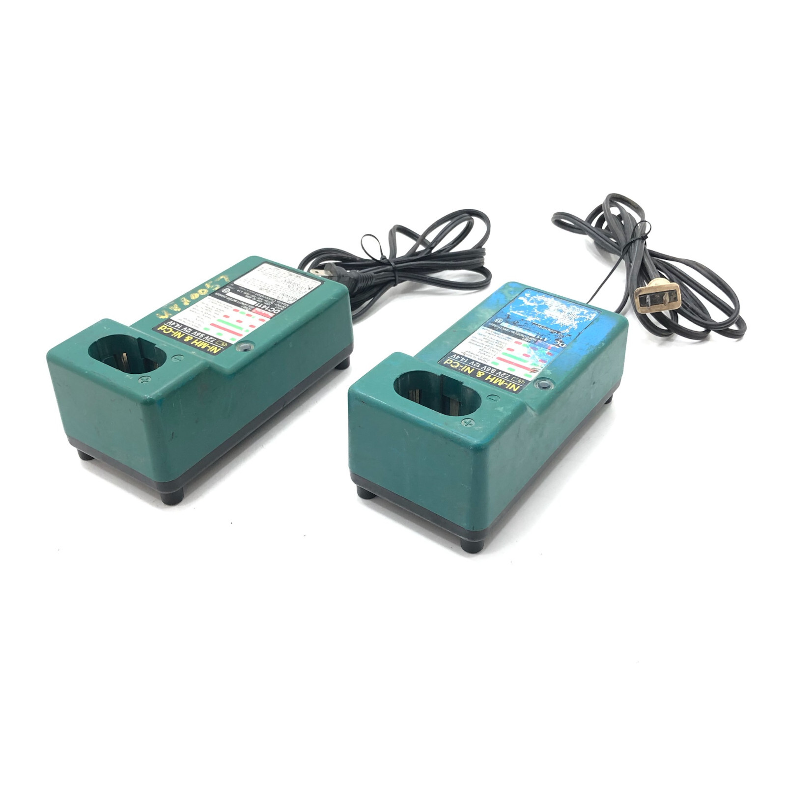 Lot (5) Makita Ni-MH Ni-Cd Battery Pod Charger 7.2v-14.4v Capacity DC1413 DC1411