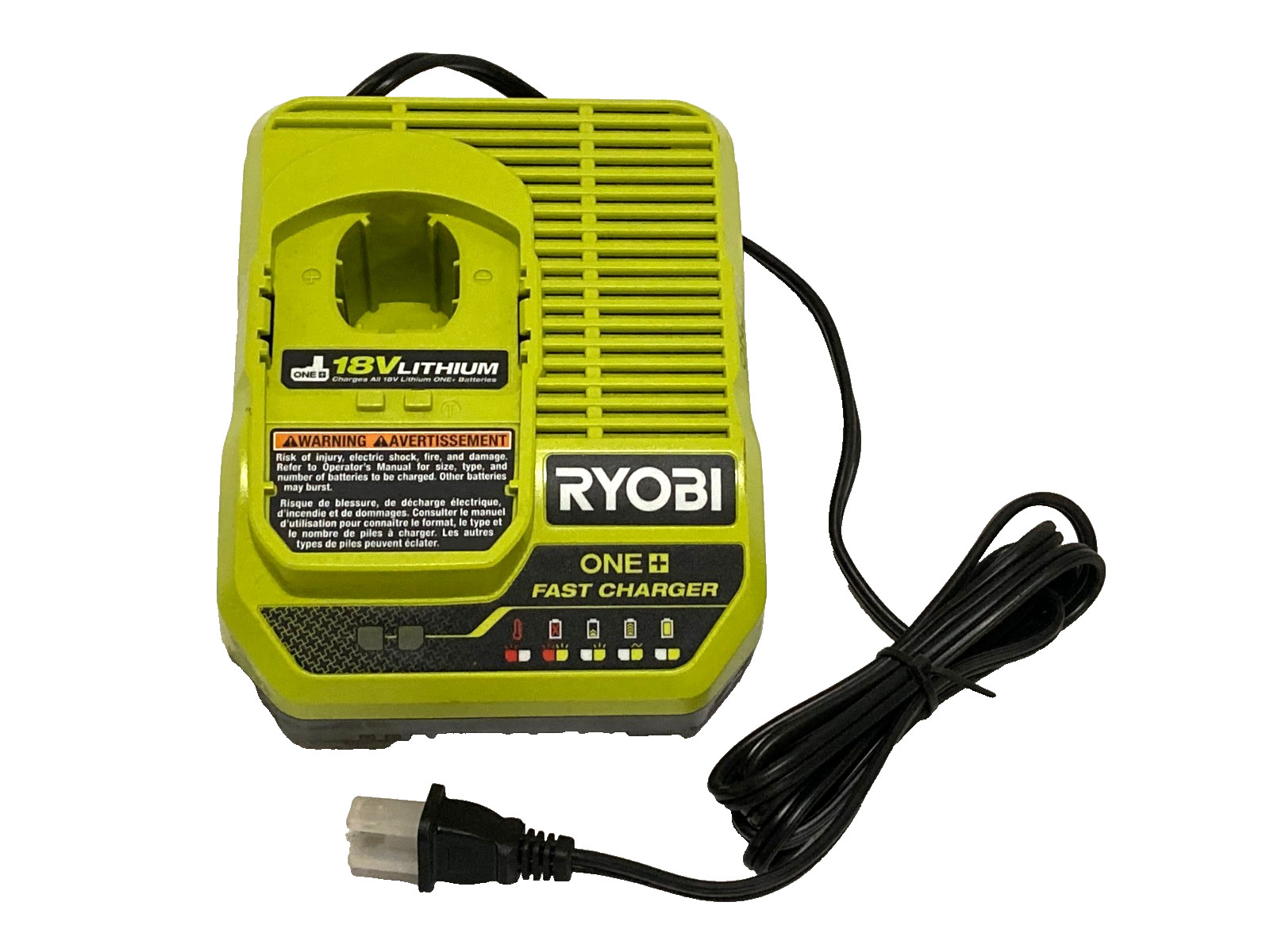 Ryobi One + Lithium – Ion Fast Battery Charger with LED Indicators PCG004