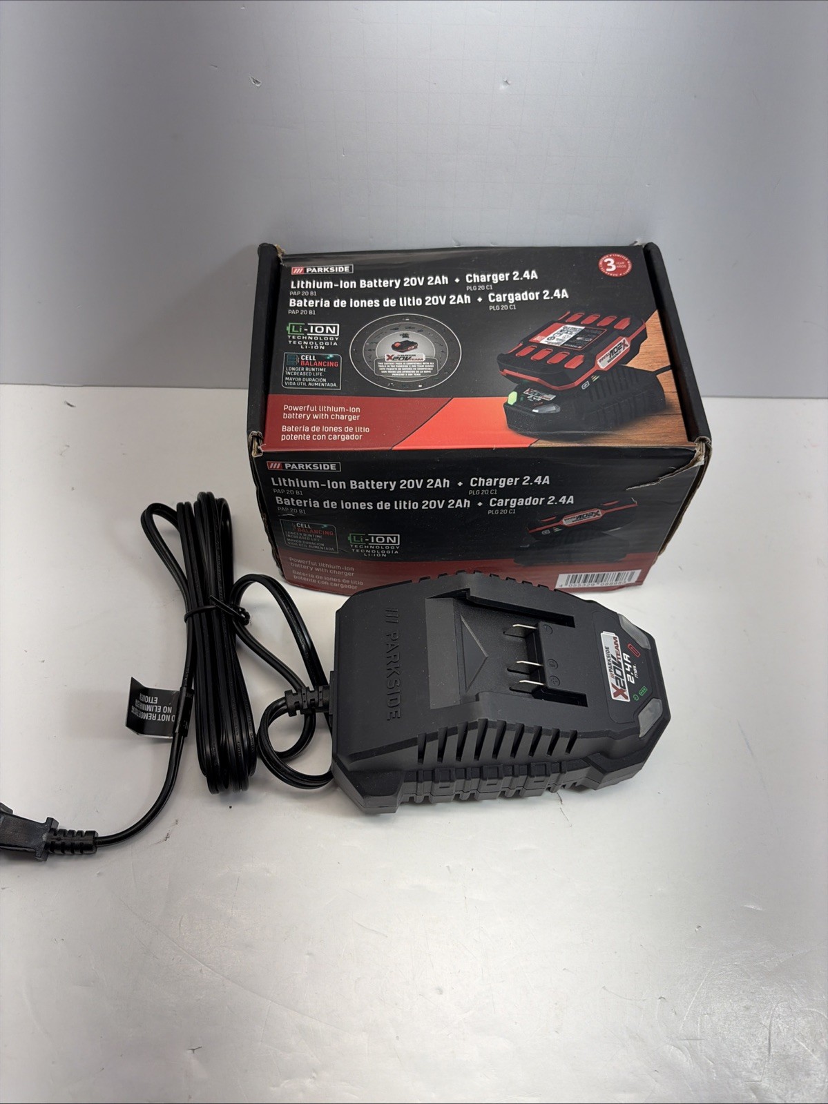 PARKSIDE 20V Battery Charger PLG 20 C1 – Standard 2.4A X20V Team Charging Base