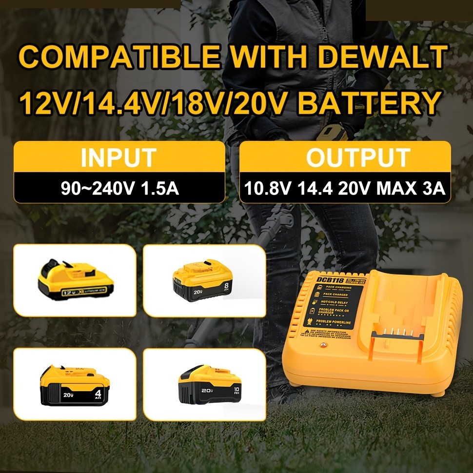 Fast Battery Charger Station Compact Charger for 12V 20V Max Lithium Ion