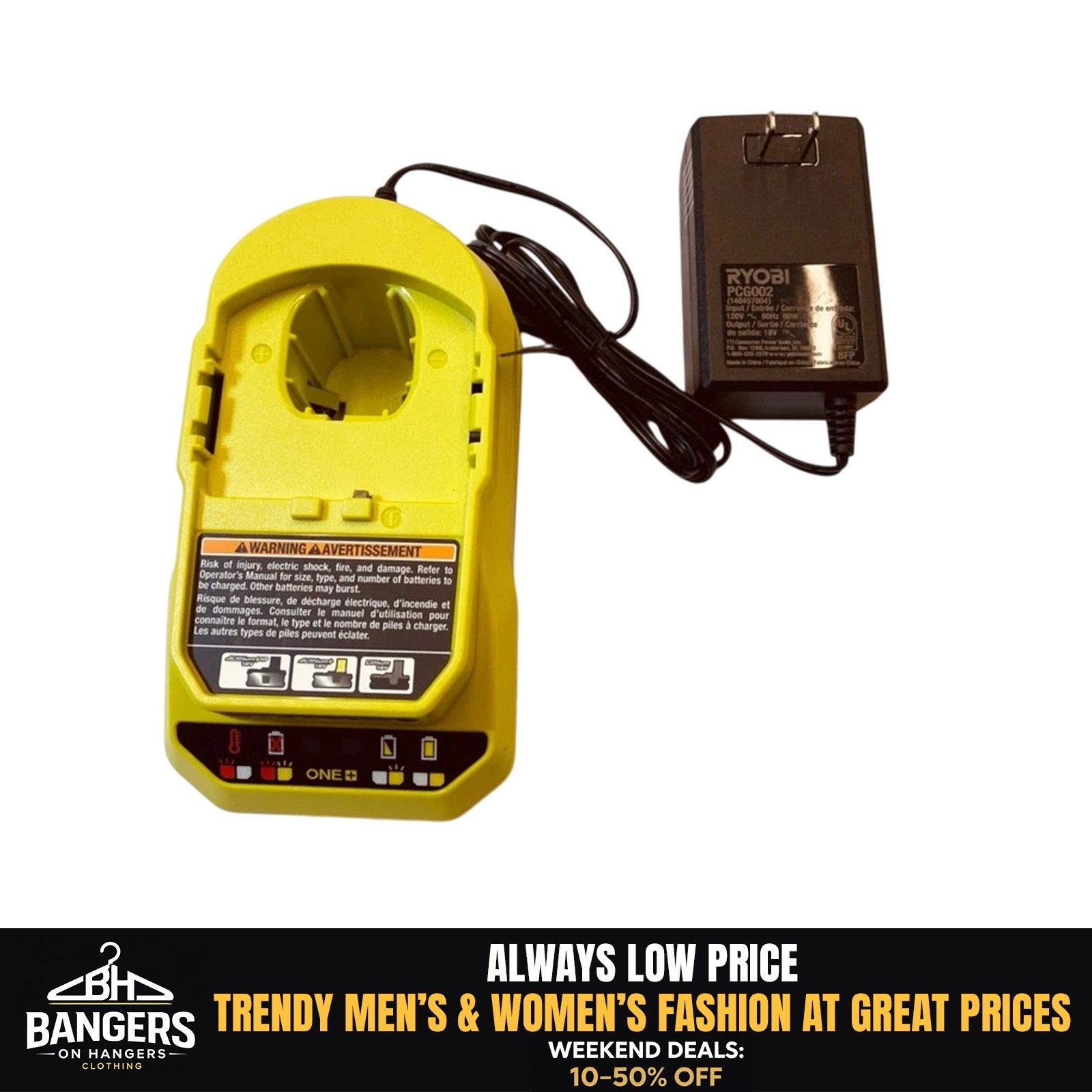 NOB Ryobi ONE+ 18V Lithium-Ion Charger PCG002