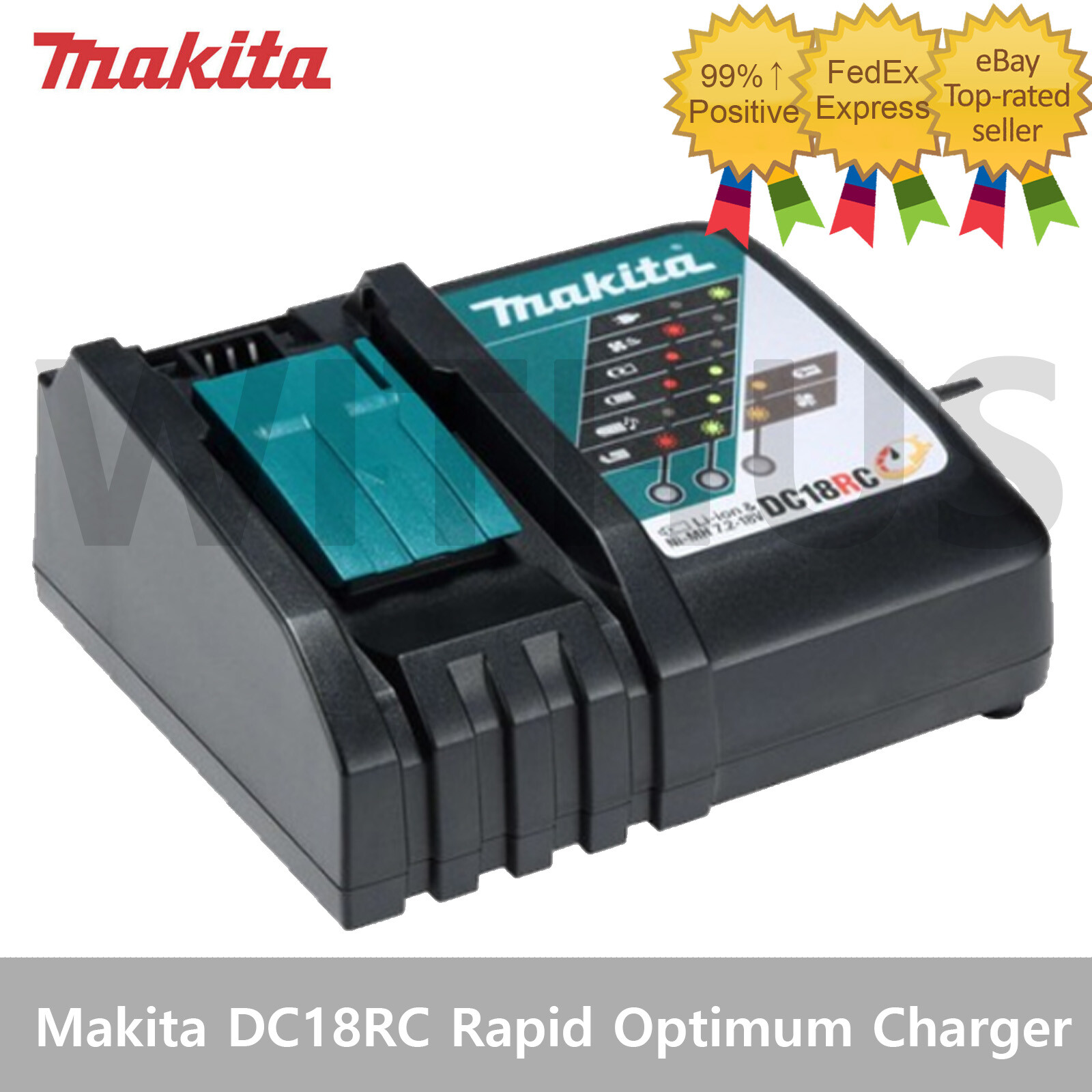 Makita DC18RC 14.4V – 18V LXT® Lithium‑Ion Rapid Optimum Charger AC AC 220V
