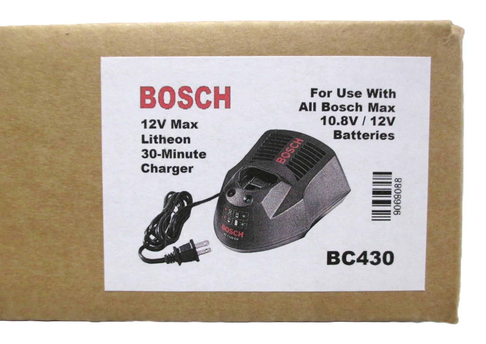 GENUINE Bosch BC430 10.8V-12V Volt Max Li-ion Battery Charger w/Diagnostics NIB