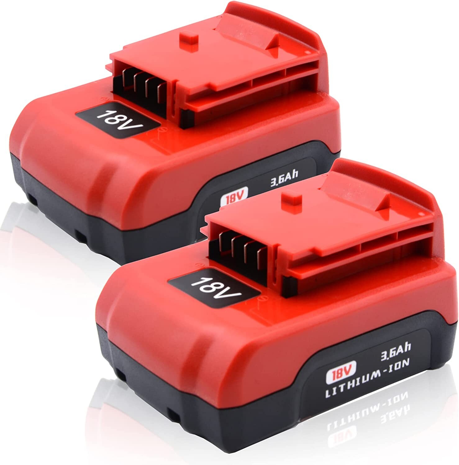 2-pack 18V Lithium Battery /Charger for Porter Cable 18Volt PC18B PC18BL PC18BLX