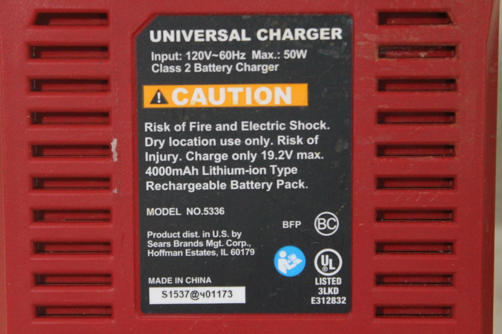 TESTED Genuine OEM Craftsman C3 19.2v Volt Universal Charger .5336