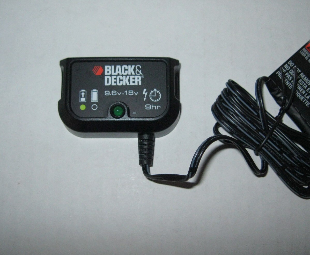 New Black & Decker Multi-Volt Battery Charger for 9.6-18V Slide Pack Batteries