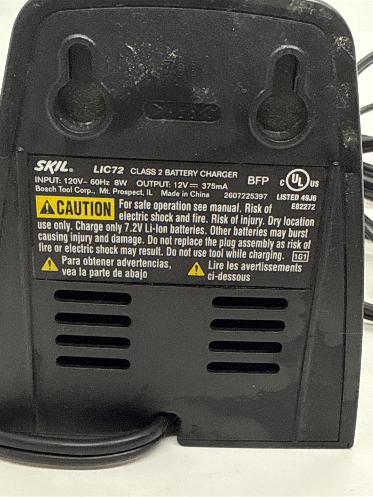 Skil LIC72 Smart Charge System Battery Charger for 7.2V Li-ion Battery – OEM