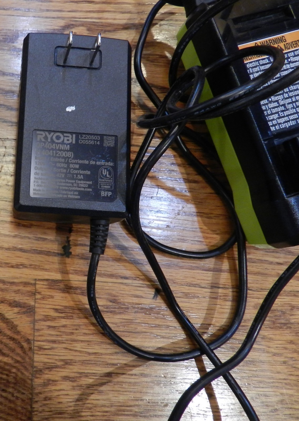 Ryobi Battery Charger OP404VN Authentic 40V ONE+ Li-Ion ORIGINAL, Lightly Used