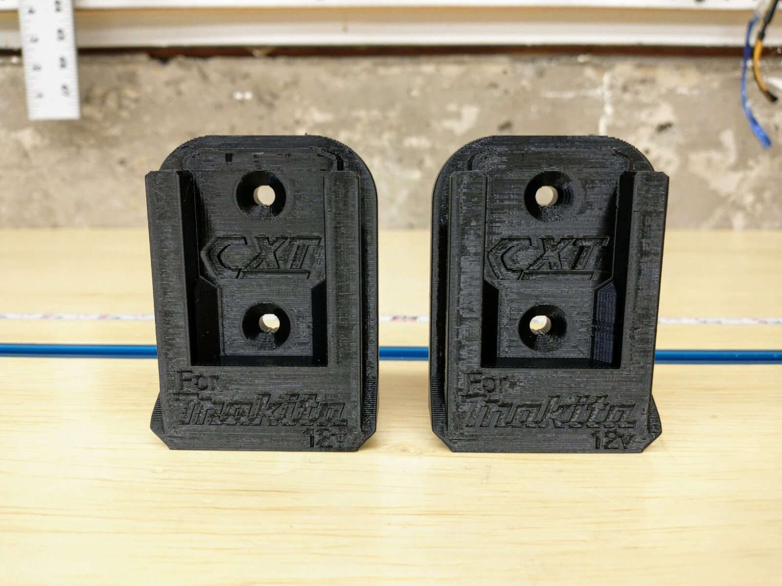 Wall Mount Holder for Makita DC10WD and Optional Mounts for Tools and Batteries