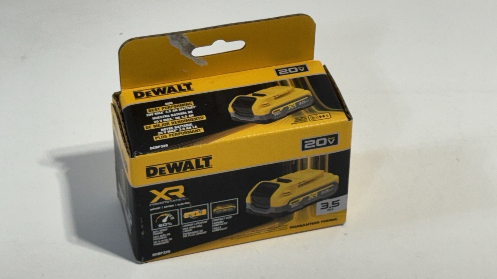 DEWALT DCBP320 20V MAX 3.5Ah PowerStack Lithium-Ion Battery / No Tariffs In US_