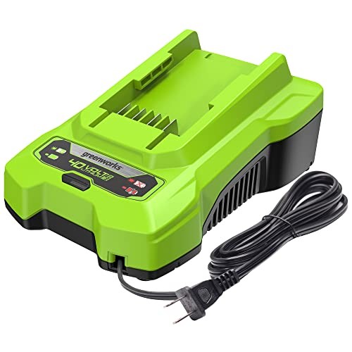 GREENWORKS BATTERY CHARGER GEN.ADDRESSES GCH0405 20V 40V 48V CHARGER – GREEN