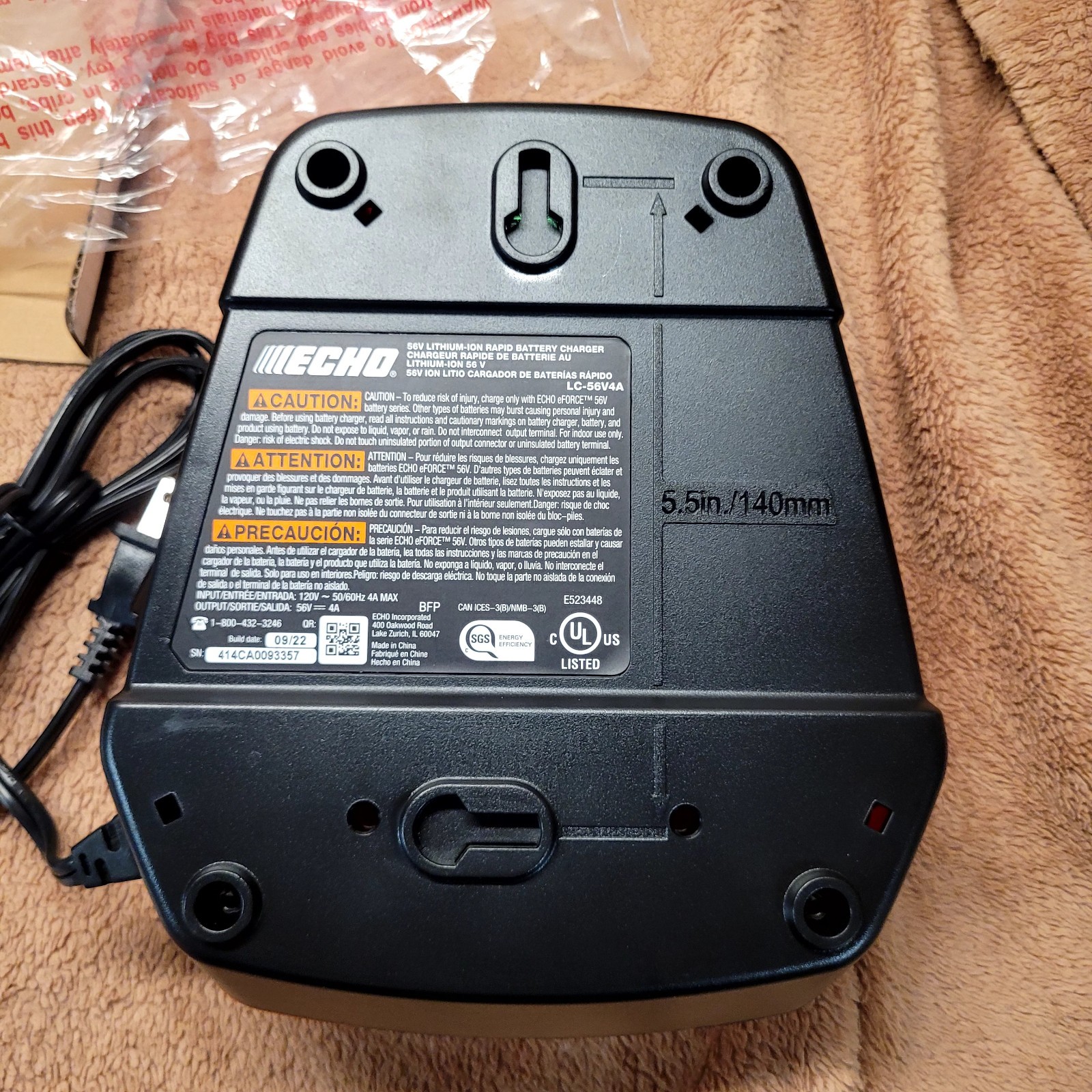Brand New Echo 2X Battery Charger LC-56V4A Eforce Charger No Battery USA SELLER