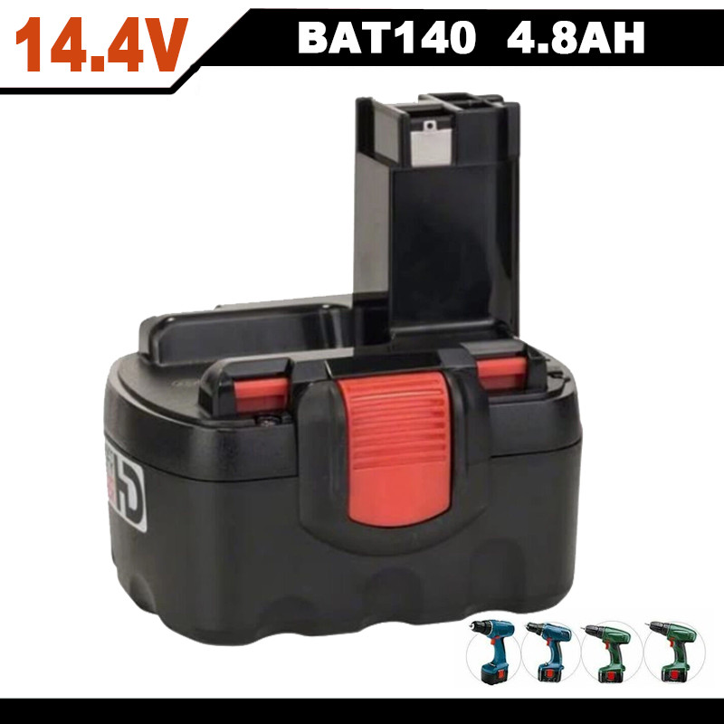 For Bosch 14.4Volt 4.8Ah Battery BAT140 Cordless BAT038 BAT040 BAT038 14.4V NiMH