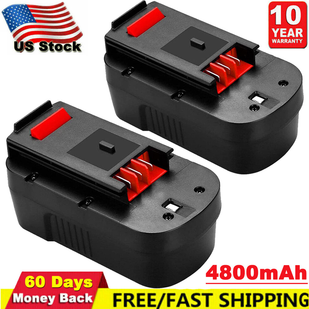 2X HPB18 18V HPB18-OPE 244760-00 18 VOLT 4.8AH NI-MH BATTERY FOR BLACK & DECKER