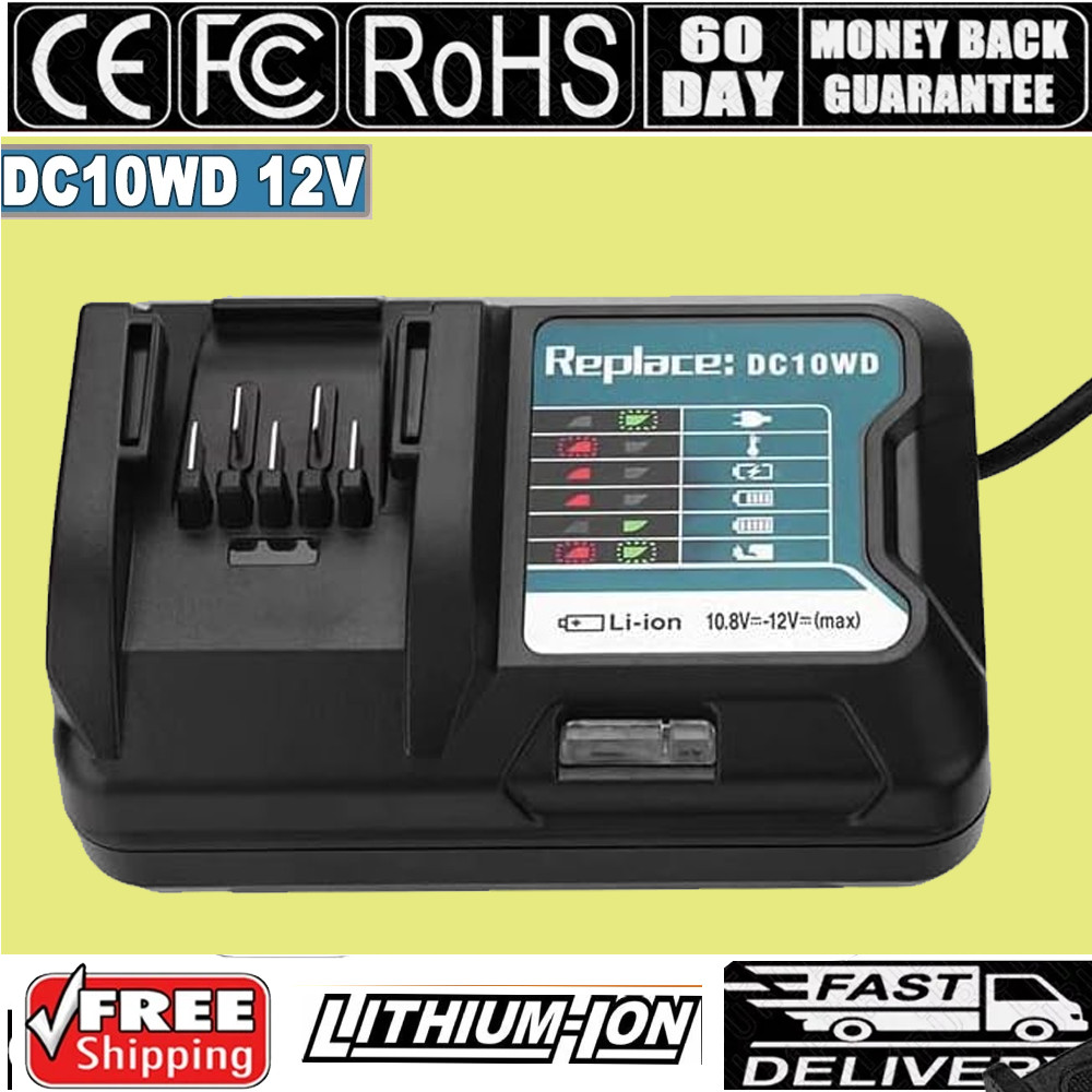 DC10WD Charger For Makita 12V MAX Li-ion Battery Charger BL1041 BL1021 10.8V