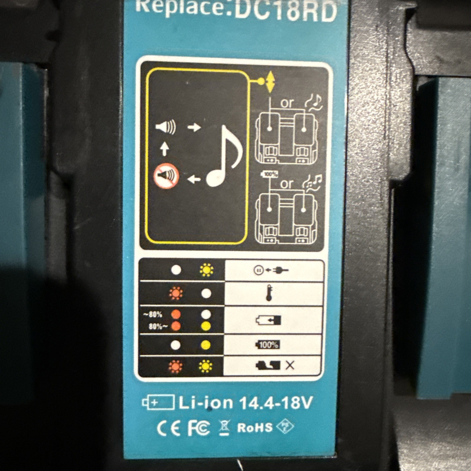DC18RC Dual port charger For Makita 18V BL1830 BL1860 BL1840 LXT charger
