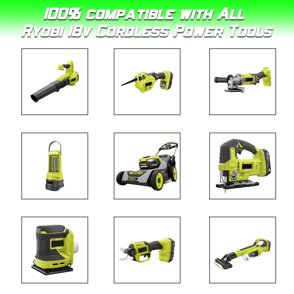 2Pack 18V 5.0Ah For RYOBI Plus High Capacity Lithium Ion Battery P108- USA Ship