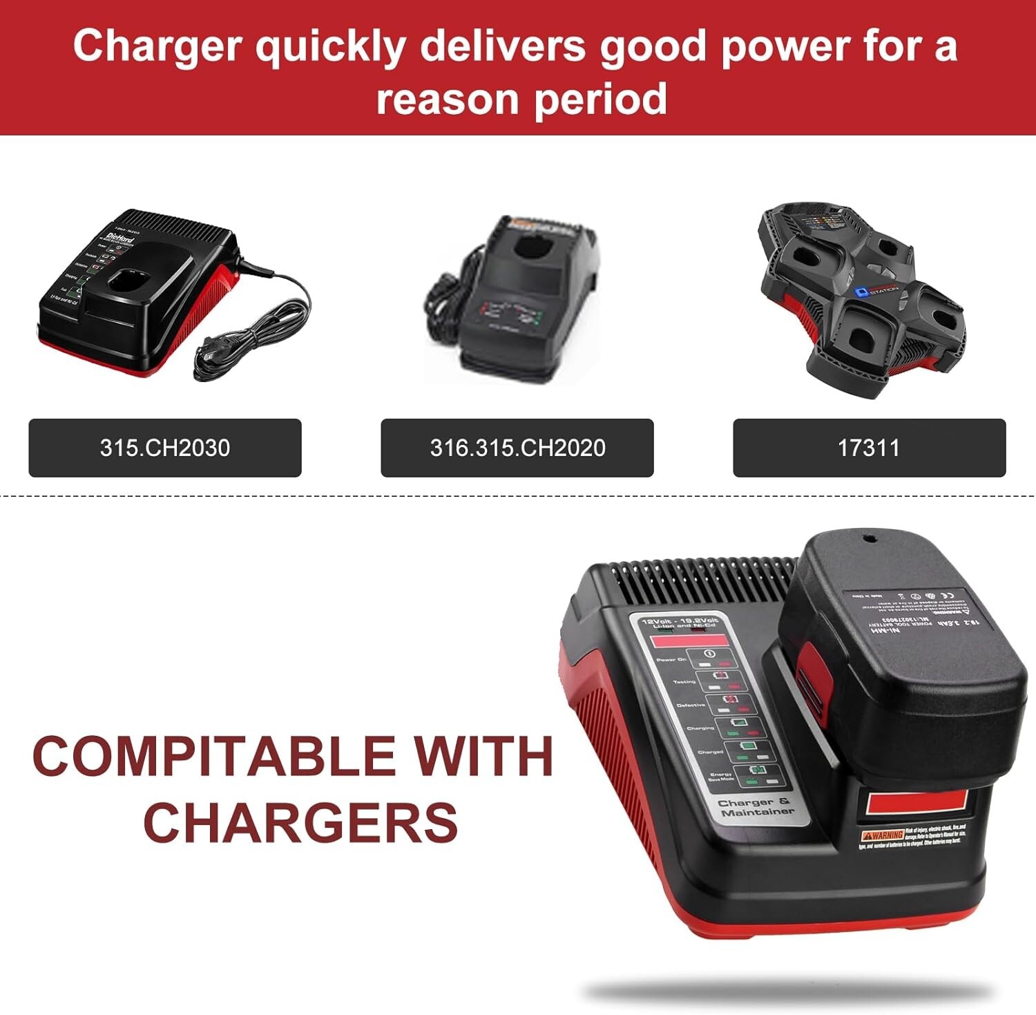 19.2V DieHard Battery / Charger For Craftsman C3 11375 130279005 Cordless Drill