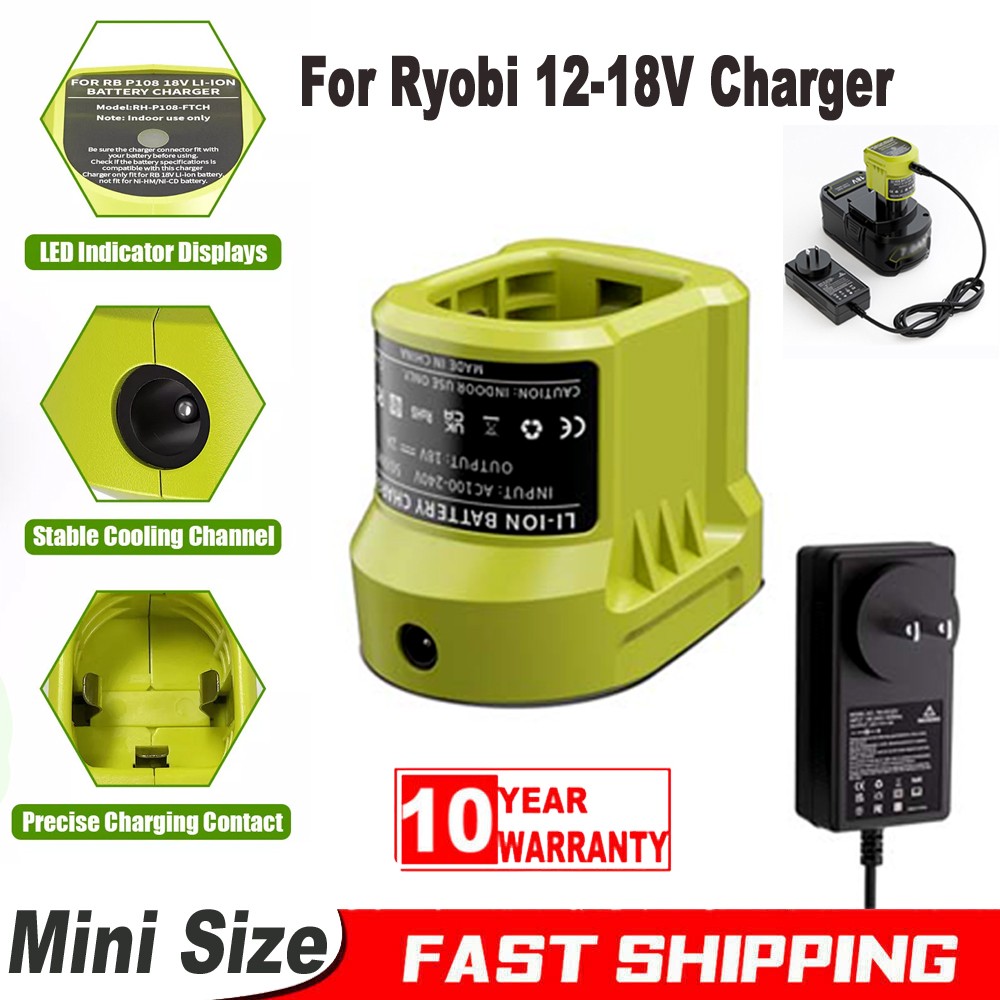 Charger For Ryobi 18V p108 battery One plusP104 P105 P102 P107 P108 Charger