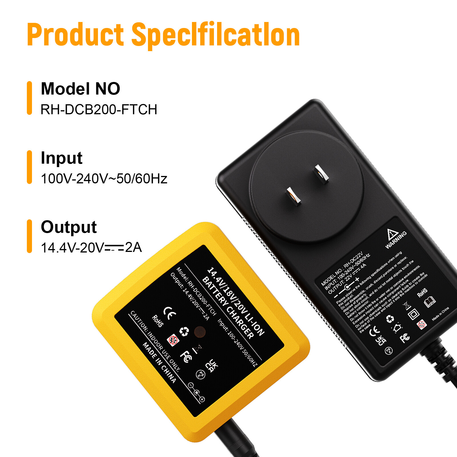 For DEWALT 20V 20 Volt MAX Li-Ion Battery Charger Replaces DCB115 DCB112 DCB105