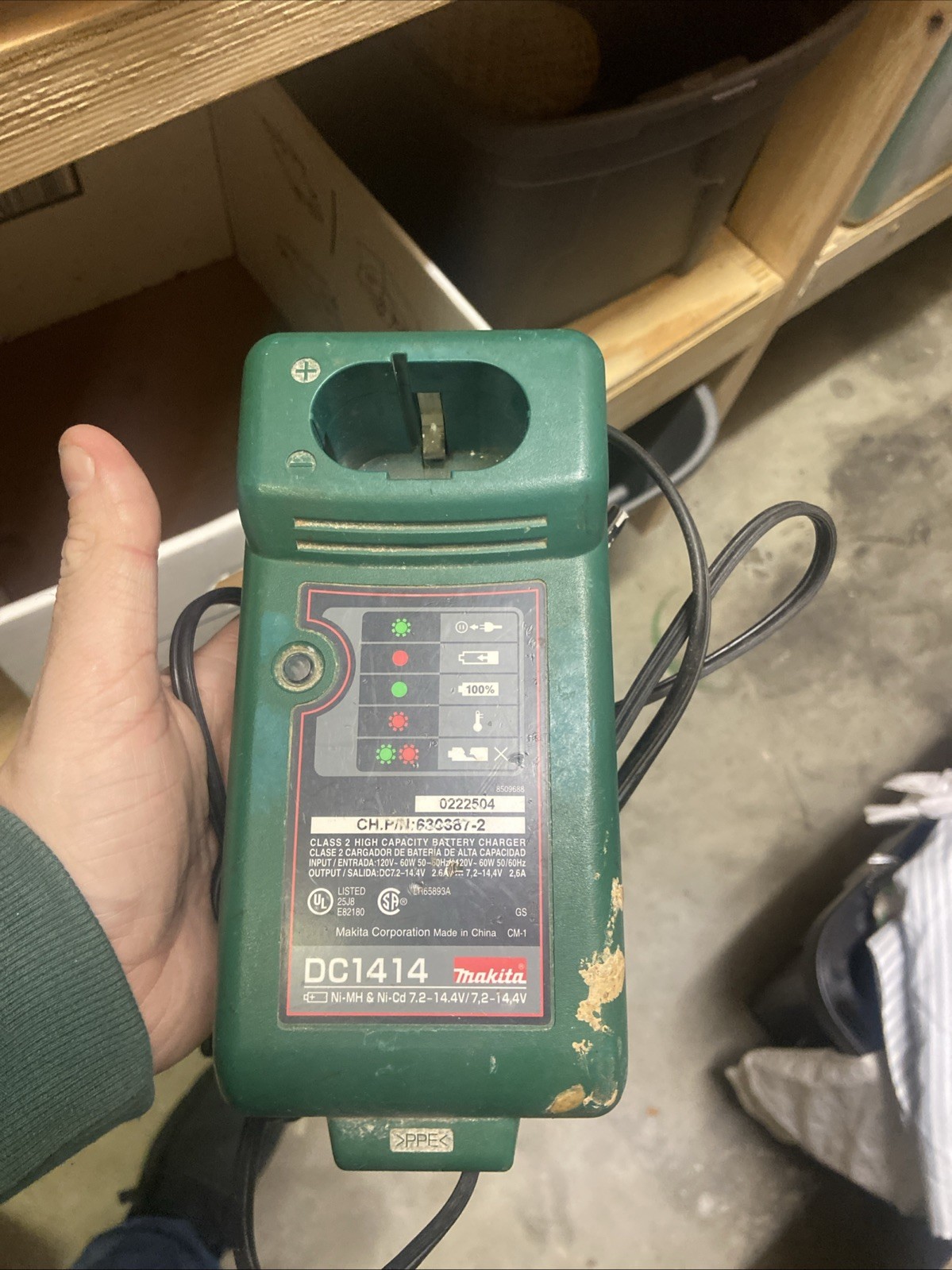 Geniune Makita DC1414T 7.2V – 14.4V Ni-MH Ni-Cd Tool Battery Charger
